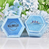 Ellibelle Jewellery Sapphire & Diamond 18ct White Gold Seven-Stone Ring