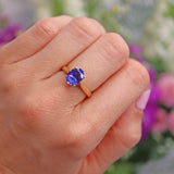 Ellibelle Jewellery Tanzanite 18ct Gold Solitaire Engagement Ring