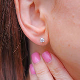 Ellibelle Jewellery Tiffany & Co Platinum 0.60ct Diamond Solitaire Stud Earrings