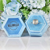Ellibelle Jewellery Vari-Cut Diamond 18ct White Gold Square Cluster Ring (1.05ct)