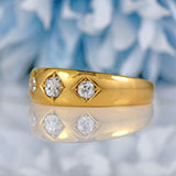 Ellibelle Jewellery Victorian 18ct Gold Diamond Gyspy Ring By Deakin & Francis