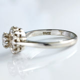 Ellibelle Jewellery Vintage 18ct White Gold Diamond Cluster Ring (0.25cts)