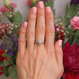 Ellibelle Jewellery Vintage 18ct White Gold Diamond Cluster Ring (0.25cts)