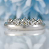 Ellibelle Jewellery Vintage 18ct White Gold Diamond Five-Stone Ring (0.80cts)