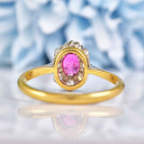 Ellibelle Jewellery Vintage 1960s Ruby & Diamond 18ct Gold Cluster Ring