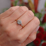 Ellibelle Jewellery Vintage 1965 18ct Gold & Platinum Diamond Engagement Ring (0.70ct)