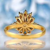 Ellibelle Jewellery Vintage 1970 Opal, Sapphire & Diamond 18ct Gold Cluster Ring