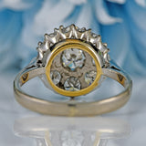 Ellibelle Jewellery Vintage 1975 Diamond 18ct White Gold Cluster Engagement Ring (1.36cts)
