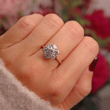 Ellibelle Jewellery Vintage 1975 Diamond 18ct White Gold Daisy Cluster Ring (1.65ct)