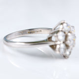 Ellibelle Jewellery Vintage 1975 Diamond 18ct White Gold Daisy Cluster Ring (1.65ct)