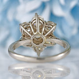 Ellibelle Jewellery Vintage 1977 Platinum & Diamond Daisy Cluster Ring (2.00cts)