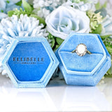Ellibelle Jewellery Vintage 1979 Natural Opal & Diamond 18ct Gold Cluster Ring