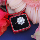 Ellibelle Jewellery Vintage 1980 Diamond 18ct White Gold Daisy Cluster Engagement Ring (2.00cts)