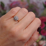 Ellibelle Jewellery Vintage 1981 Diamond 18ct Gold Cluster Ring (0.48cts)