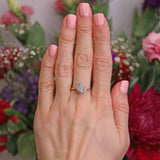 Ellibelle Jewellery Vintage 1984 Diamond 18ct Gold Cluster Ring (0.48cts)