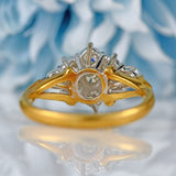 Ellibelle Jewellery Vintage 1984 Diamond 18ct Gold Nine-Stone Cluster Ring (0.85cts)