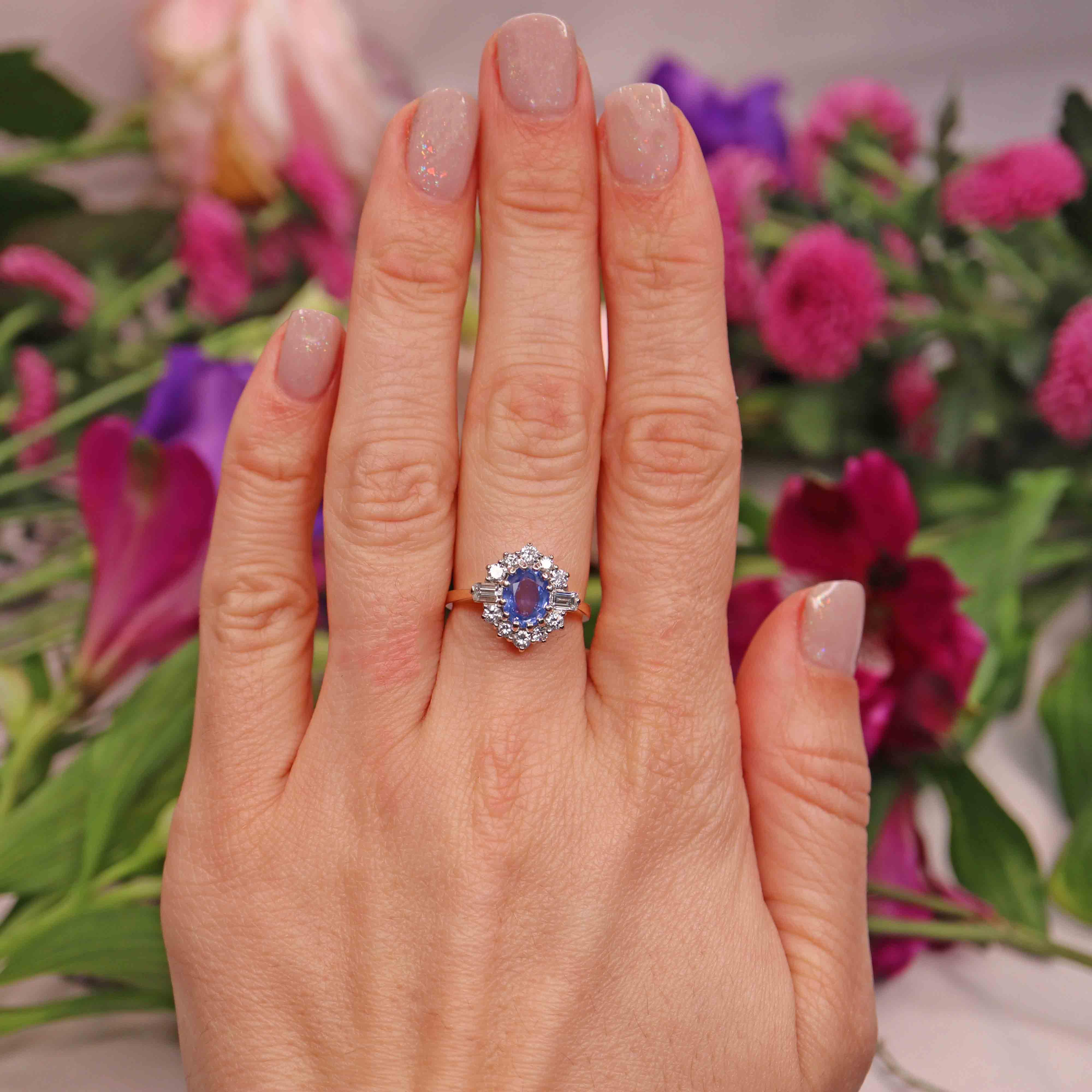 Vintage ceylon sapphire on sale ring