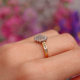 Ellibelle Jewellery Vintage 1989 Diamond 18ct Gold Star-Cluster Ring (0.60cts)