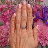 Ellibelle Jewellery Vintage 1989 Diamond 18ct Gold Star-Cluster Ring (0.60cts)