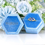 Ellibelle Jewellery Vintage 1989 Sapphire & Diamond 18ct Gold Ring
