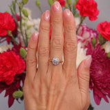 Ellibelle Jewellery Vintage 1990 Diamond 18ct Gold Daisy Cluster Ring (0.60cts)