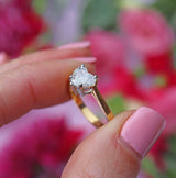 Ellibelle Jewellery Vintage 1990 Heart-Shaped-Cut Diamond 18ct Gold Solitaire Engagement Ring (0.70cts)