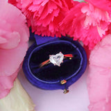 Ellibelle Jewellery Vintage 1990 Heart-Shaped-Cut Diamond 18ct Gold Solitaire Engagement Ring (0.70cts)