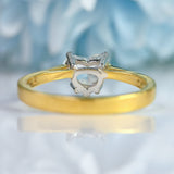 Ellibelle Jewellery Vintage 1990 Heart-Shaped-Cut Diamond 18ct Gold Solitaire Engagement Ring (0.70cts)
