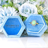 Ellibelle Jewellery Vintage 1990 Opal & Diamond 18ct Gold Cluster Ring