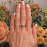 Ellibelle Jewellery Vintage 1990 Sapphire 18ct Gold Pear-Shaped Cluster Ring