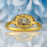 Ellibelle Jewellery Vintage 1991 Diamond 18ct Gold Bezel-Set Cluster Ring (0.70cts)