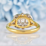 Ellibelle Jewellery Vintage 1992 Emerald-Cut Diamond 18ct Gold Engagement Ring