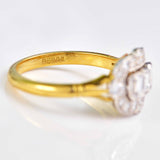 Ellibelle Jewellery Vintage 1992 Emerald-Cut Diamond 18ct Gold Engagement Ring