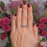 Ellibelle Jewellery Vintage 1993 18ct Gold Diamond Five-Stone Half Eternity Band Ring (1.40cts)