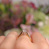Ellibelle Jewellery Vintage 1993 Diamond 18ct Gold Solitaire Engagement Ring (0.52ct)