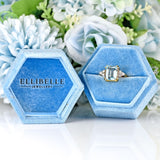 Ellibelle Jewellery Vintage 1998 Aquamarine & Diamond 18ct Gold Seven-Stone Ring (2.92cts)