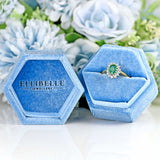 Ellibelle Jewellery Vintage 1998 Emerald & Diamond 18ct Gold Cluster Ring