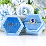 Ellibelle Jewellery Vintage 1998 Sapphire & Diamond 18ct Gold Cluster Ring (2.20cts)