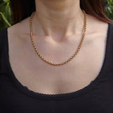 Ellibelle Jewellery Vintage 20 Inch 9ct Gold Belcher Chain Necklace Copy