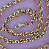 Ellibelle Jewellery Vintage 20 Inch 9ct Gold Belcher Chain Necklace Copy