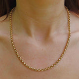 Ellibelle Jewellery Vintage 20 Inch 9ct Gold Belcher Chain Necklace Copy