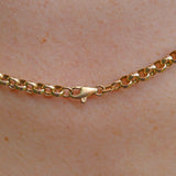 Ellibelle Jewellery Vintage 20 Inch 9ct Gold Belcher Chain Necklace Copy