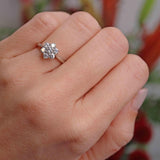 Ellibelle Jewellery Vintage 2000 Platinum Diamond Daisy Cluster Ring (0.50ct)