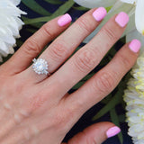 Ellibelle Jewellery Vintage Boodles 2 Carat Diamond Platinum Cluster Engagement Ring (2.54cts)