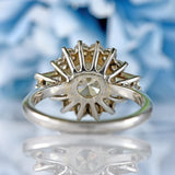 Ellibelle Jewellery Vintage Boodles 2 Carat Diamond Platinum Cluster Engagement Ring (2.54cts)