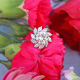 Ellibelle Jewellery Vintage Brilliant & Marquise-Cut Diamond Platinum Cluster Engagement Ring (2.10cts)