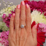 Ellibelle Jewellery Vintage Diamond 18ct Gold Seven-Stone Daisy Cluster Ring (1.45cts)