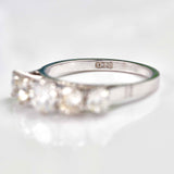 Ellibelle Jewellery Vintage Diamond 18ct White Gold Five-Stone Band Ring (1.30cts)