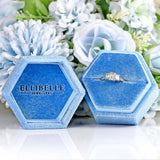 Ellibelle Jewellery Vintage Emerald-Cut Diamond Platinum Three-Stone Engagement Ring (0.75cts)