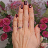 Ellibelle Jewellery Vintage Emerald-Cut Diamond Platinum Three-Stone Engagement Ring (0.75cts)